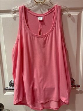 Athleta Pink With Ease Open Back Tank Size Medium
